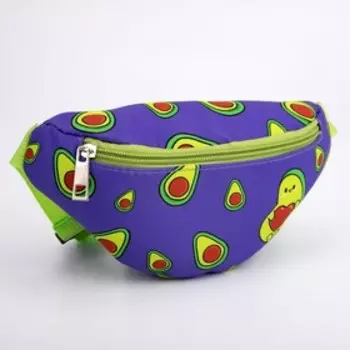 Сумка детская для девочки поясная «Авокадо» 20 см 10 см 6 см