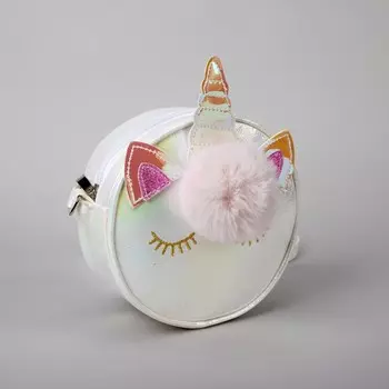 Сумка детская для девочки «Волшебный единорог», белая