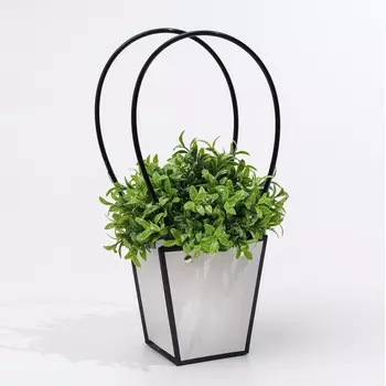 Сумка для цветов Белая влагостойкая, 1212 - 88 - 12.5 см