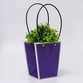 Сумка для цветов фиолетовая влагостойкая, 1717 - 11.511.5 - 20 см 8