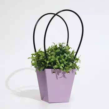 Сумка для цветов лиловая влагостойкая, 1212 - 88 - 12.5 см