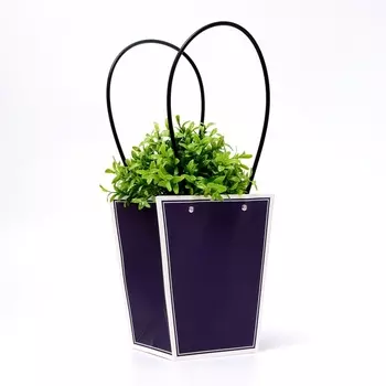 Сумка для цветов синяя влагостойкая, 1717 - 11.511.5 - 20 см 7