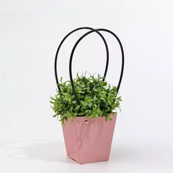 Сумка для цветов розовая влагостойкая, 1212 - 88 - 12.5 см