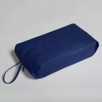 Сумка для обуви на молнии, размер 371610 см, тёмно-синяя