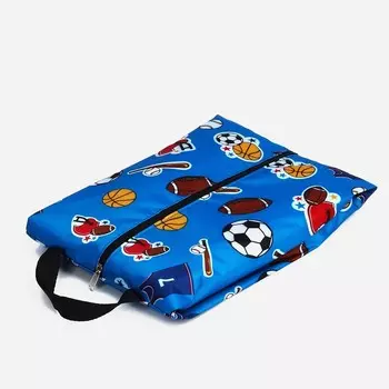 Сумка для обуви, отдел на молнии, цвет синий