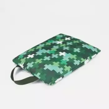 Сумка для обуви на молнии, цвет зелёный