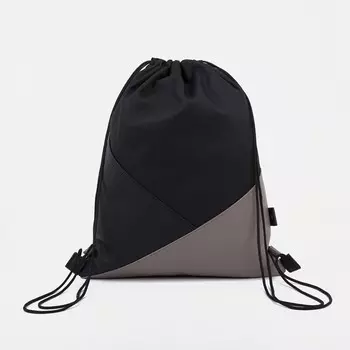 Сумка для обуви на шнурке, TEXTURA, цвет разноцветный/чёрный