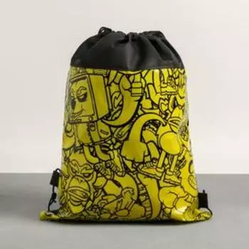 Мешок для обуви «Паттерн мультяшки» 30 х 40 см