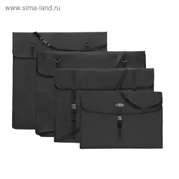 Сумка для планшета формата А1, 750 х 550 х 80 мм, цвет черный, Estado