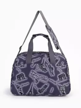 Сумка дор 1467, 42*20*29, отд на молнии, н/карман, дл ремень, фиолет/париж