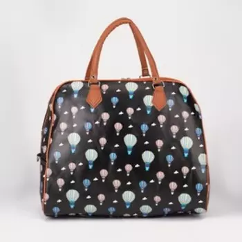 Сумка дорожная на молнии, цвет чёрный