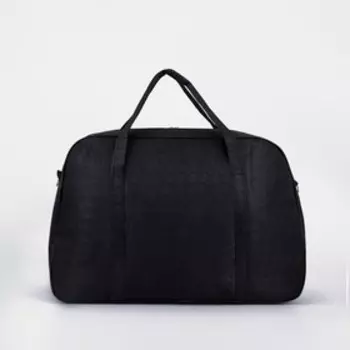 Сумка дорожная на молнии, цвет чёрный