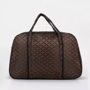 Сумка дорожная на молнии, цвет коричневый