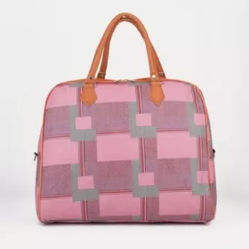 Сумка дорожная на молнии, цвет розово-бордовый