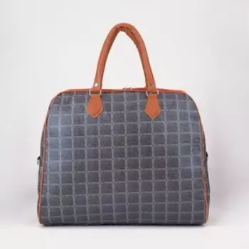 Сумка дорожная на молнии, цвет серый