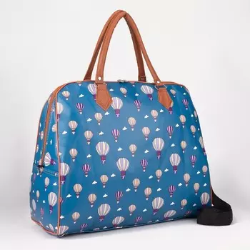 Сумка дорожная на молнии, цвет синий