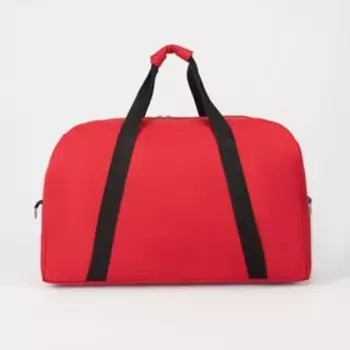 Сумка дорожная женская на молнии TEXTURA, большой размер, цвет красный