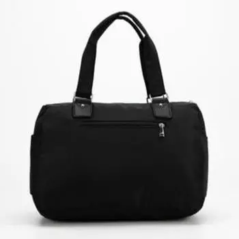 Сумка дорожная, отдел на молнии, 7 наружных карманов, цвет чёрный