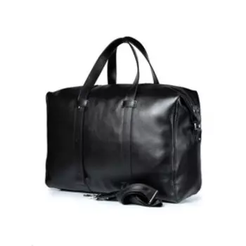 Сумка дорожная, отдел на молнии, цвет черный 44,5х37,5х18см