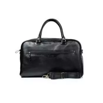 Сумка дорожная, отдел на молнии, цвет черный 49,5х20,5х29см