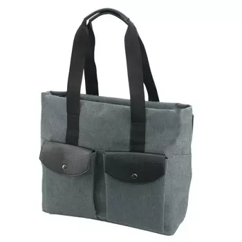 Сумка дорожная (В2819-05350) комбинированный материал (тестиль + НК), серый, 1х730х37 см