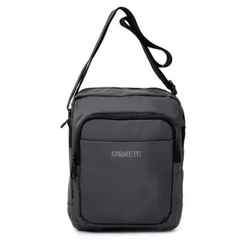 Сумка FABRETTI, нейлон, молния, 1058-3,серый