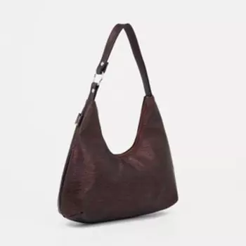 Сумка-хобо El Masta на молнии, цвет бордовый