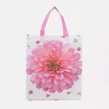 Сумка хозяйственная без застёжки, цвет розовый