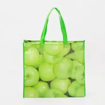 Сумка хозяйственная без молнии, цвет зелёный