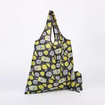 Сумка хозяйственная без застежки, цвет чёрный