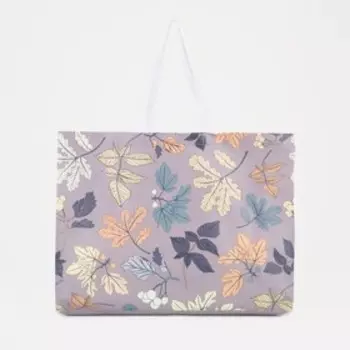 Сумка хозяйственная без застёжки, цвет серый