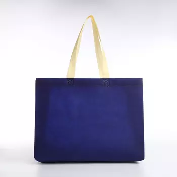 Сумка пляжная без застёжки, цвет синий