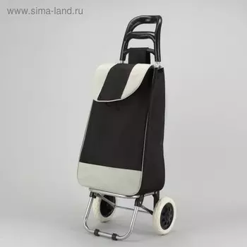 Сумка-тележка хозяйственная на шнуре, цвет чёрный