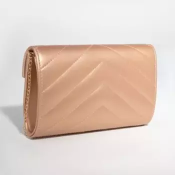 Сумка женская на магните, цвет бронзовый