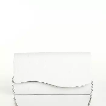 Сумка женская на магните, цвет белый