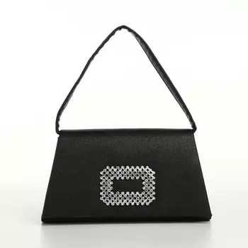 Сумка-клатч женская вечерняя на магните, чёрная