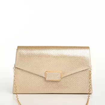 Сумка женская на магните, цвет золотой