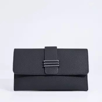 Сумка женская на магните, цвет чёрный