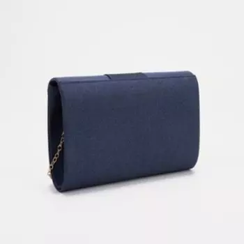 Сумка-клатч, отдел на клапане, цвет синий