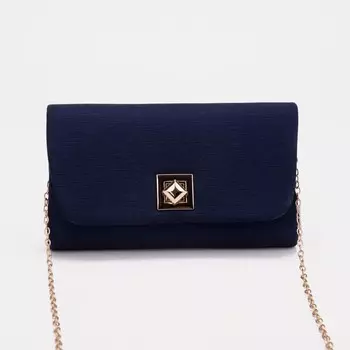 Сумка-клатч на магните, цвет синий