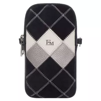 Сумка кросс-боди, 2отдела на молнии, цвет черный 10х18х5см