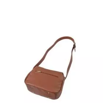 Сумка кросс-боди иск.кожа, отдел на молнии, цвет рыжий 22х12х20см