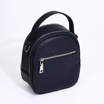 Сумка женская на молнии «Медведково», цвет синий