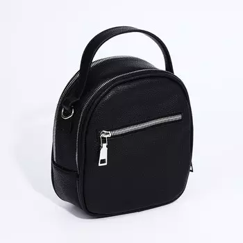 Сумка кросс-боди Медведково на молнии, цвет чёрный