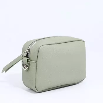 Сумка кросс-боди Медведково на молнии, цвет зелёный