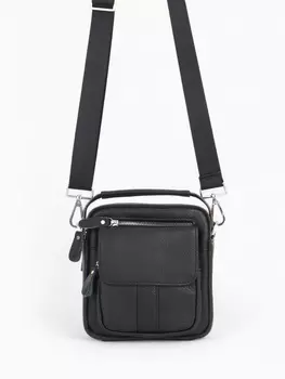 Сумка кросс-боди мужская Fidelio Largo на молнии, чёрная