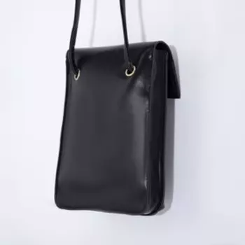 Сумка кросс-боди на клапане, цвет чёрный