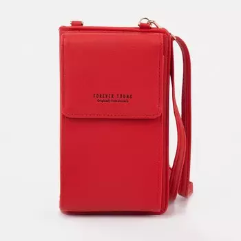 Сумка кросс-боди на клапане, цвет красный