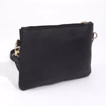 Сумка женская кросс-боди на молнии, 24715 см, чёрная