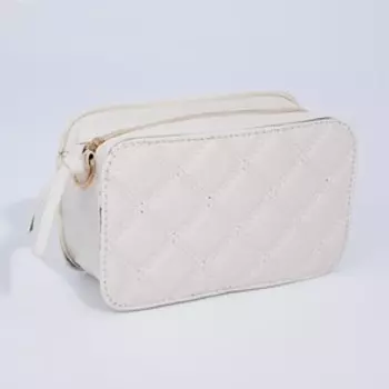 Сумка кросс-боди на молнии, цвет белый